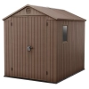 Căsuță pentru unelte Darwin 6x8 maro cu podea 190x244 cm, Keter