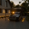 Copertină auto adăpost garaj NORDVIC Njord 3x6 - 313 x 573 x 205 cm cu policarbonat 6 mm, Cold Grey