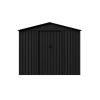 Magazie metalică pentru unelte NORDVIC Magni 283x251 cm + Uși glisante 182 cm, Zincată, Acoperiș în două ape, Ventilație, Cold Grey