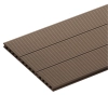 Placă de terasă compozită NORDECK Skogline Teak închis 220 × 14 × 2,5 cm