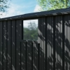Magazie metalică pentru unelte NORDVIC Magni 283x189 cm + uși glisante 182 cm, galvanizată, acoperiș în două ape, ventilație, Cold Grey