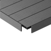 Profil de mascare plat cu două fețe WPC NORDECK Skogline Grey Oak 220 × 8 × 1 cm