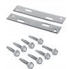 Conector pentru riglă din aluminiu 18x100x2 mm (2 buc. + 8 șuruburi), SystemPeter PICLIP
