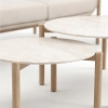 Set de relaxare din aluminiu BELLANTI Carrara pentru 2 persoane + 2 x măsuță | Bej