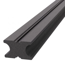 Riglă compozită plină tip X 40x20 mm Negru 2,2 m, NORDECK