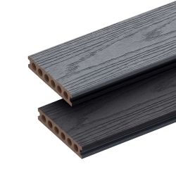 Placă de terasă compozită NORDECK Dubline Grey | Charcoal 300 × 14,3 × 2,25 cm