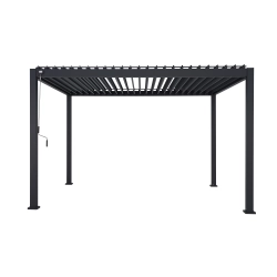 Pergolă de grădină pentru terasă MIRADOR Solid 80 - 3 x 4 m Antracit
