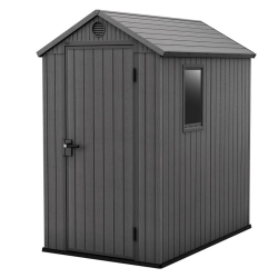 Căsuță pentru unelte Darwin 4x6 gri cu podea 125,8x184,5 cm, Keter
