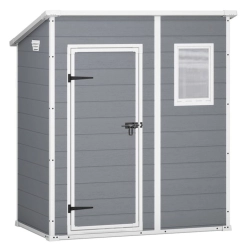 Căsuță pentru unelte, de grădină Manor PENT 6x4 gri cu podea 183,5x111 cm, Keter