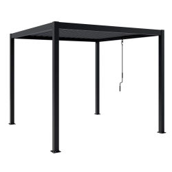 Pergolă de grădină pentru terasă din aluminiu NORDVIC Skyline 3 x 3 m Antracit
