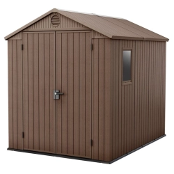 Căsuță pentru unelte Darwin 6x8 maro cu podea 190x244 cm, Keter