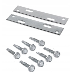 Conector pentru riglă din aluminiu 18x100x2 mm (2 buc. + 8 șuruburi), SystemPeter PICLIP