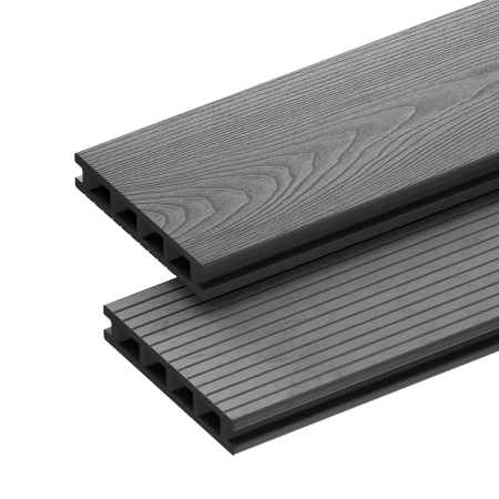 Placă de terasă compozită NORDECK Skogline Grey Oak 220 × 14 × 2,5 cm