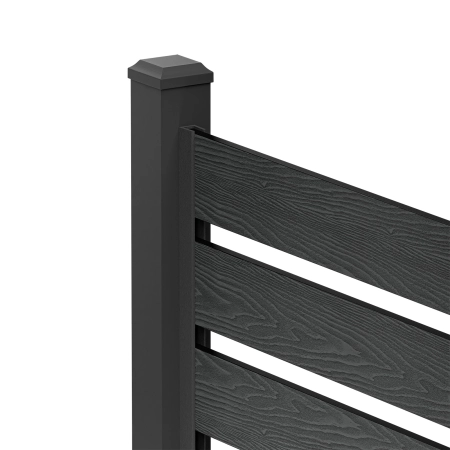 Șipcă compozită cu structură de lemn, NORDECK Hageline, Antracit 150 x 20 x 1500 mm