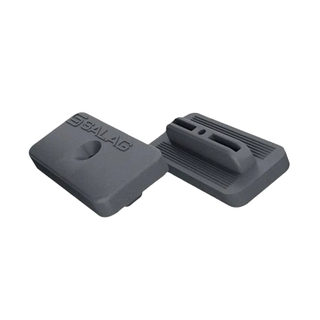 Set de montaj din plastic pentru plăci compozite de terasă 32 cleme de montaj + 3 cleme de pornire