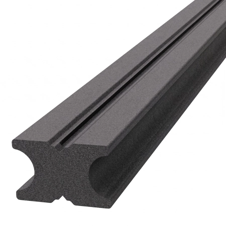 Riglă compozită plină tip X 40x20 mm Negru 2,2 m, NORDECK