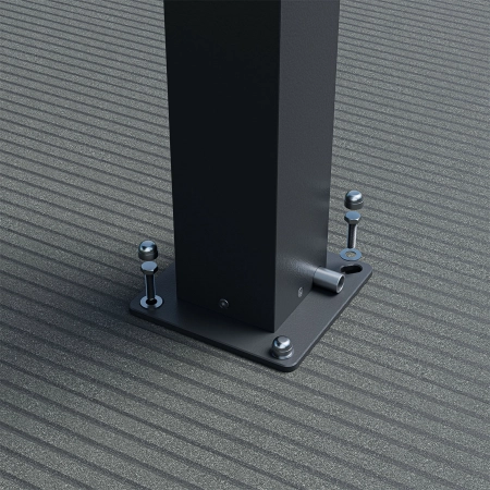Pergolă de grădină pentru terasă din aluminiu NORDVIC Skyline 3 x 3 m Antracit