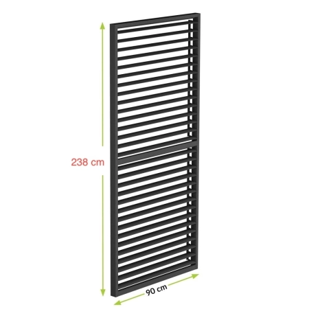 Panou lateral cu jaluzele din aluminiu 90 x 238 cm - Pergolă de terasă NORDVIC Skyline Antracit