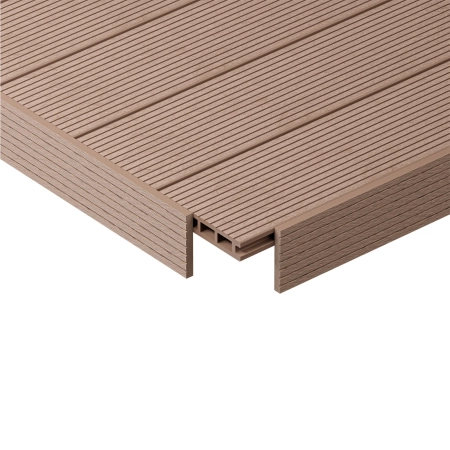Plintă de mascare plată reversibilă WPC NORDECK Skogline Teak 220 × 8 × 1 cm