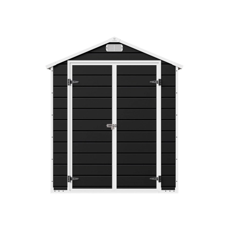 Căsuță de grădină scandinavă din material plastic Nordvic Vidar 194 × 241 cm, Cold Grey