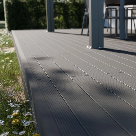Placă de terasă compozită NORDECK Skogline Grey Oak 220 × 14 × 2,5 cm