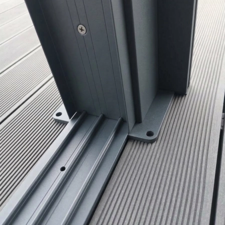 Uși glisante cu jaluzele 3x92 cm din aluminiu pentru pergola Skyline Nordvic 3 m