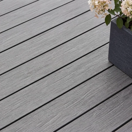 Placă de terasă compozită plină NORDECK Vintage Stejar Gri 300 × 14 × 1,9 cm