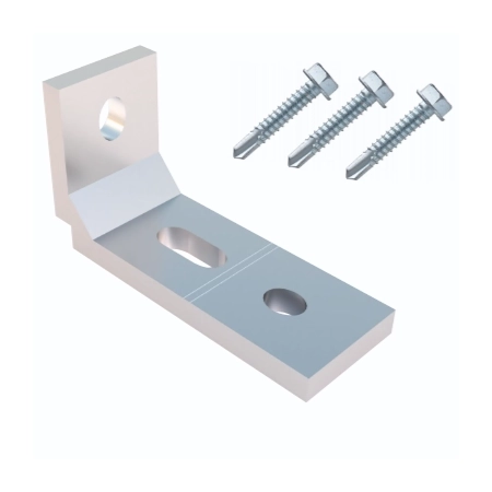 Colțar 40x20x18 pentru grindă suport din aluminiu, SystemPeter PICLIP