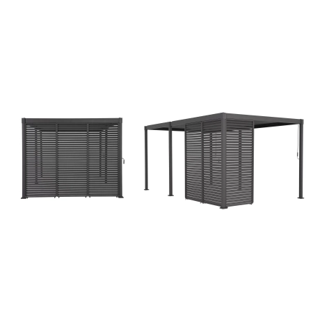 Panou fix cu jaluzele 93 cm - Pergolă de terasă MIRADOR Solid 80 și Basic 88 - Antracit