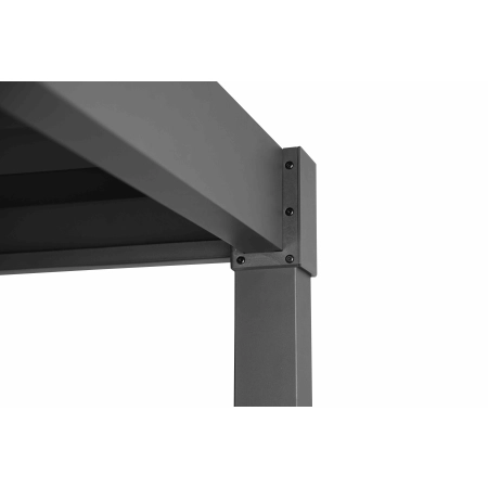 Pergolă de grădină pentru terasă MIRADOR Solid 80 - 3 x 4 m Antracit