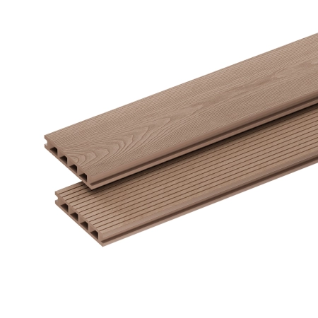Placă de terasă compozită NORDECK Skogline Teak 400 × 14 × 2,5 cm