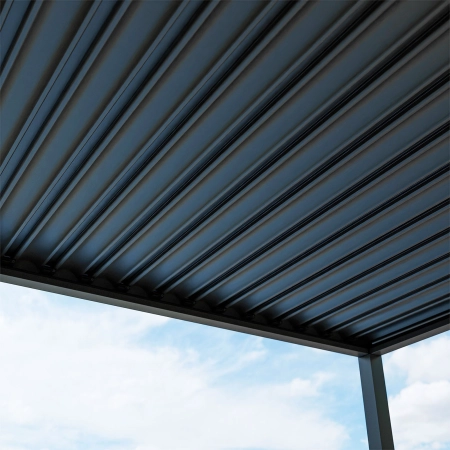 Pergolă de grădină pentru terasă din aluminiu NORDVIC Skyline 3 x 3 m Antracit