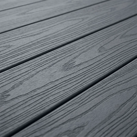 Placă de terasă compozită NORDECK Dubline Grey | Charcoal 300 × 14,3 × 2,25 cm
