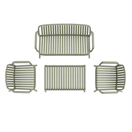Set de grădină BELLANTI Trentino pentru 4 persoane | Verde