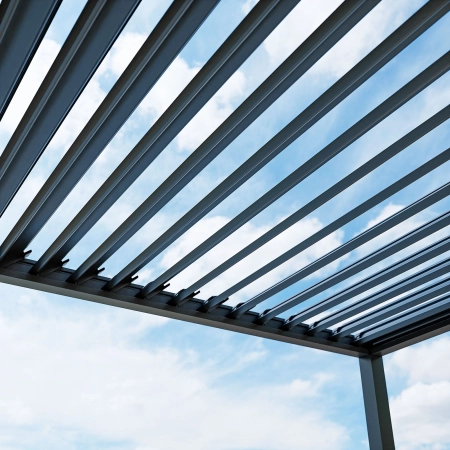 Pergolă de grădină pentru terasă din aluminiu NORDVIC Skyline 3 x 3 m Antracit