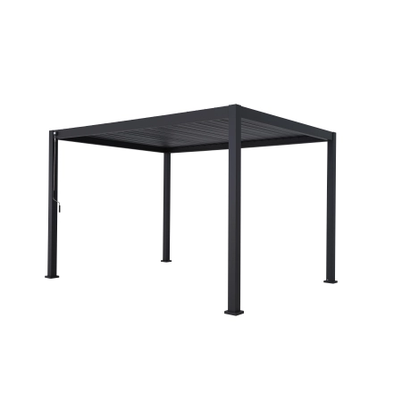 Pergolă de grădină pentru terasă MIRADOR Solid 80 - 3 x 4 m Antracit