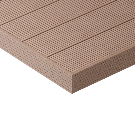 Plintă de mascare plată reversibilă WPC NORDECK Skogline Teak 220 × 8 × 1 cm