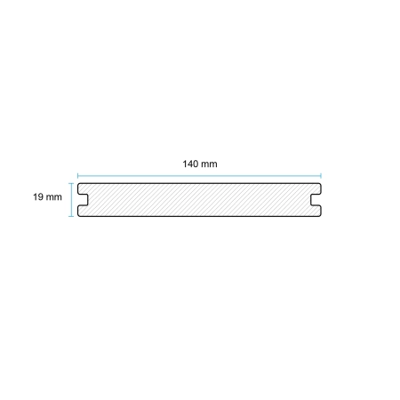 Placă de terasă compozită plină NORDECK Vintage Stejar ars 300 × 14 × 1,9 cm