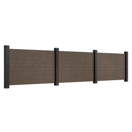 Șipcă compozită cu structură de lemn, NORDECK Hageline, Maro 150 x 20 x 1500 mm