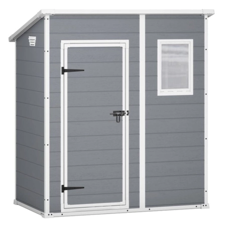 Căsuță pentru unelte, de grădină Manor PENT 6x4 gri cu podea 183,5x111 cm, Keter