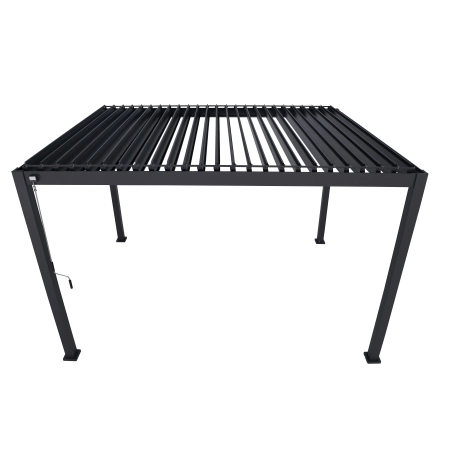 Pergolă de grădină pentru terasă MIRADOR Solid 80 - 3 x 4 m Antracit