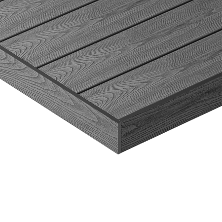Profil de mascare plat cu două fețe WPC NORDECK Skogline Grey Oak 220 × 8 × 1 cm