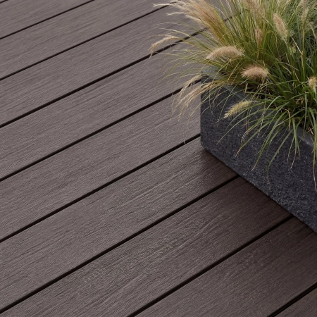 Placă de terasă compozită plină NORDECK Vintage Stejar ars 300 × 14 × 1,9 cm