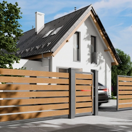Șipcă compozită cu structură de lemn, NORDECK Hageline, Stejar Auriu 150 x 20 x 1500 mm