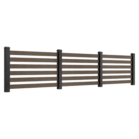 Șipcă compozită cu structură de lemn, NORDECK Hageline, Maro 150 x 20 x 1500 mm