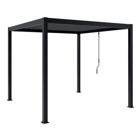 Pergolă de grădină pentru terasă din aluminiu NORDVIC Skyline 3 x 3 m Antracit