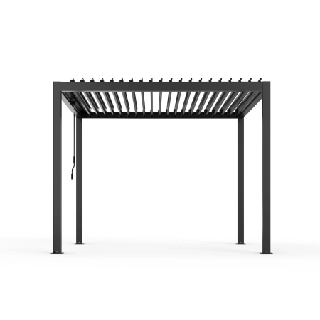 Pergolă de grădină pentru terasă din aluminiu NORDVIC Skyline LED Light 3 x 4 m Antracit