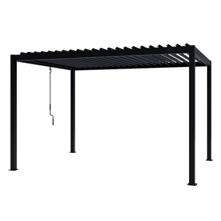 Pergolă de grădină pentru terasă din aluminiu NORDVIC Skyline 3 x 4 m Antracit