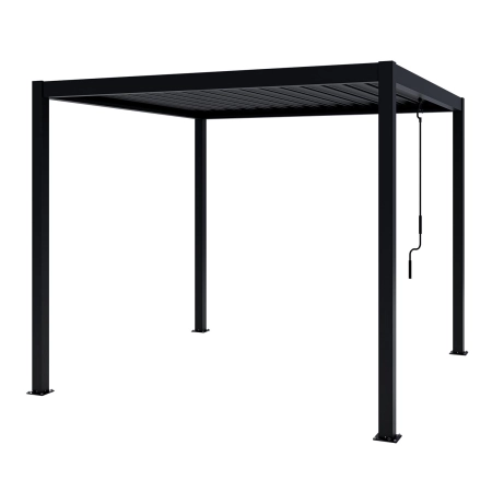 Pergolă de grădină pentru terasă din aluminiu NORDVIC Skyline 3 x 3 m Antracit
