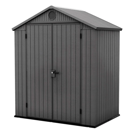 Căsuță pentru unelte Darwin 6x4 gri cu podea 190x122 cm, Keter